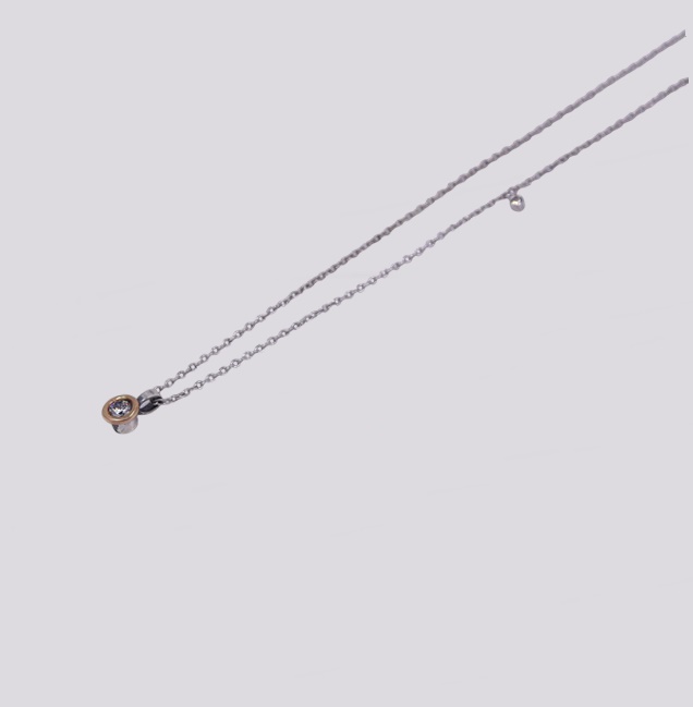 Colar Prata e Ouro Madrepérola – Cód. 7014025