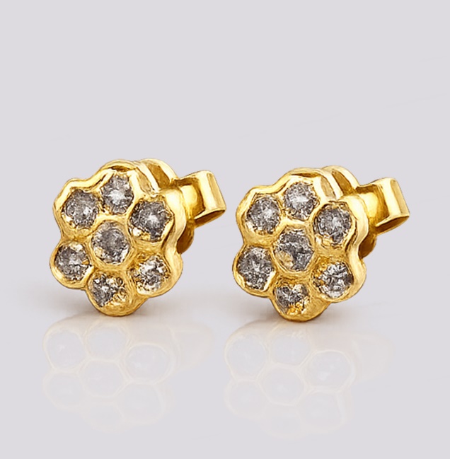 Brincos Flor Ouro – Cód. 9010365