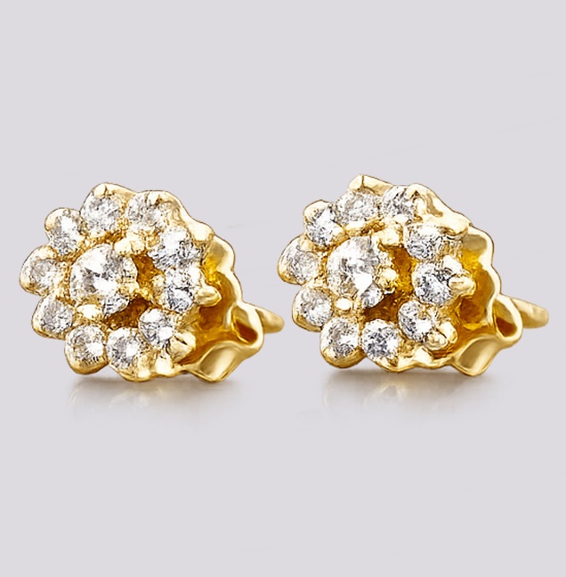 Brincos Flor Ouro – Cód. 9505809