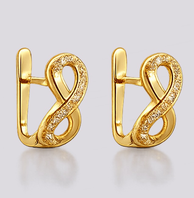 Brincos Ouro Infinito – Cód. 9801171