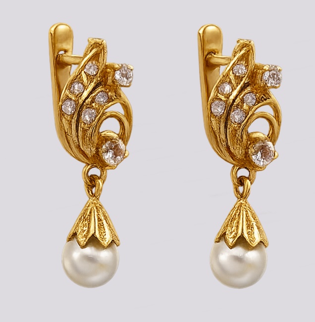 Brincos Ouro Pérolas – Cód. 9201735