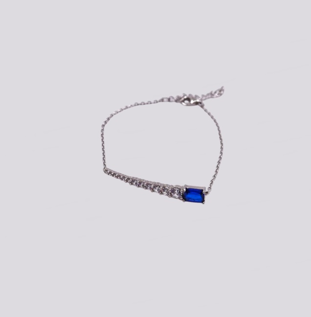 Pulseira Prata Azul – Cód. 7006885
