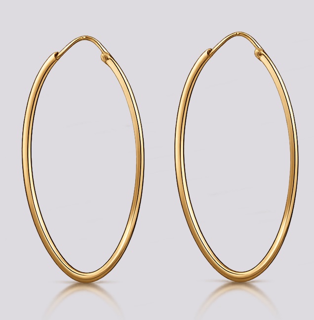 Brincos Argolas Ouro – Cód. 9508040