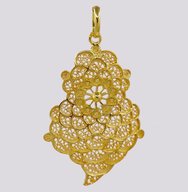 Medalha Coração de Viana em Filigrana –  Cód. 7008657