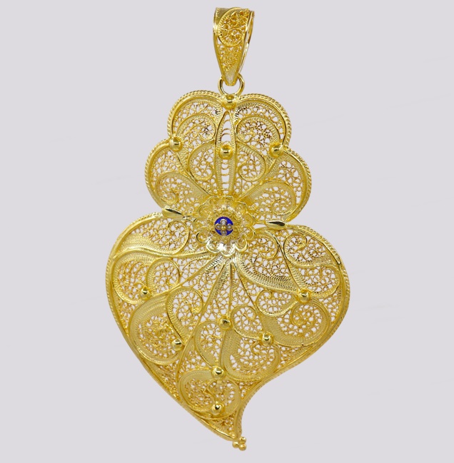 Medalha Coração de Viana em Filigrana – Cód. 7016144