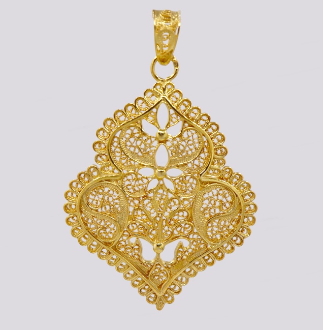 Medalha Coração de Viana em Filigrana – Cód. 7022110