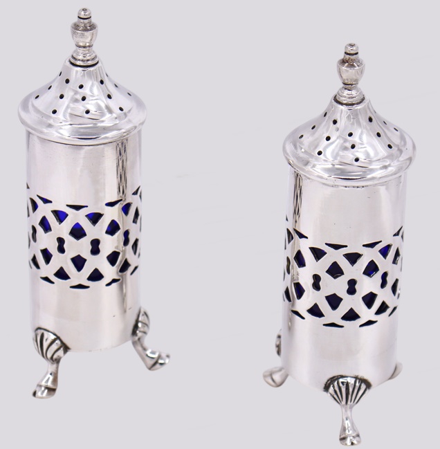 Saleiro e Pimenteiro Prata – Cód.