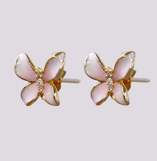 Brincos Prata Borboleta – Cód. 7022047