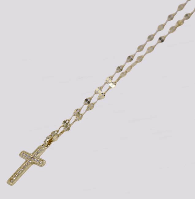 Colar Prata Cruz – Cód. 7022597