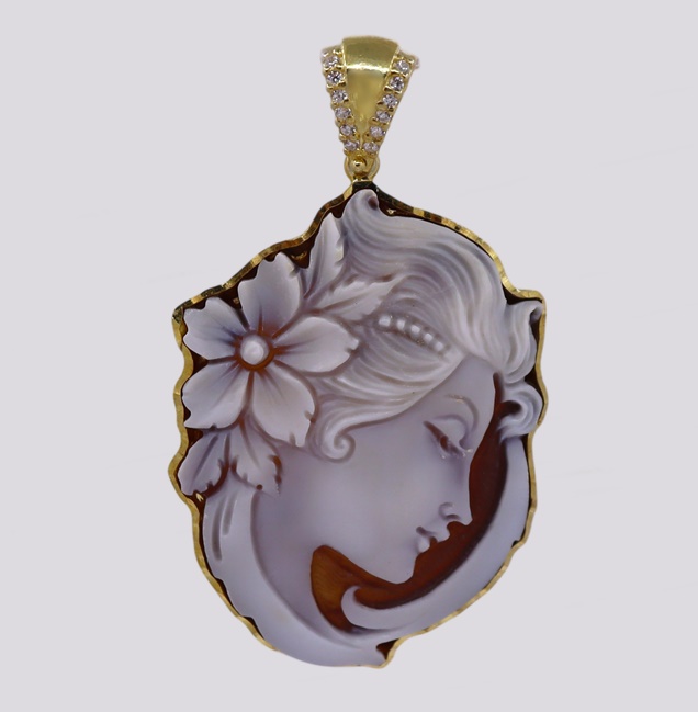 Medalha Prata Camafeu – Cód. 7022317