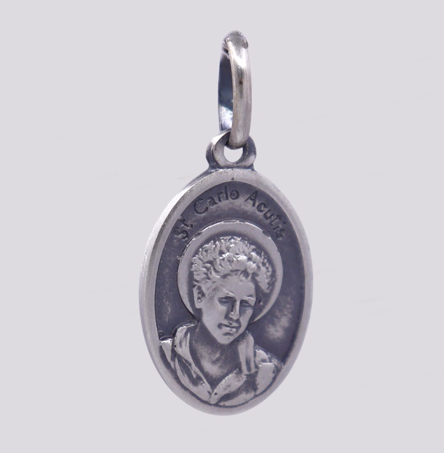 Medalha Prata Religiosa – Santo Carlo Acutis – Cód. 7022689