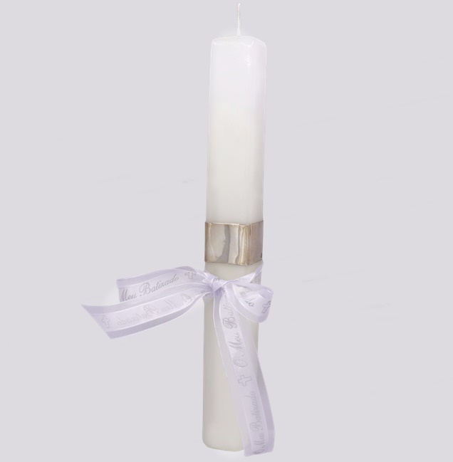 Vela de Batismo Prata – Cód. 7005565