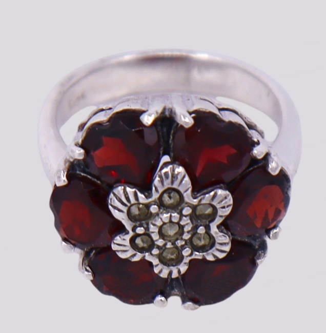 Anel Prata Flor – Cód. 9607224