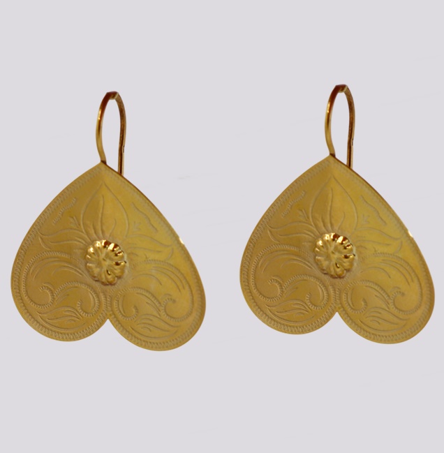 Brincos Prata Coração Minhoto – Cód. 7021503