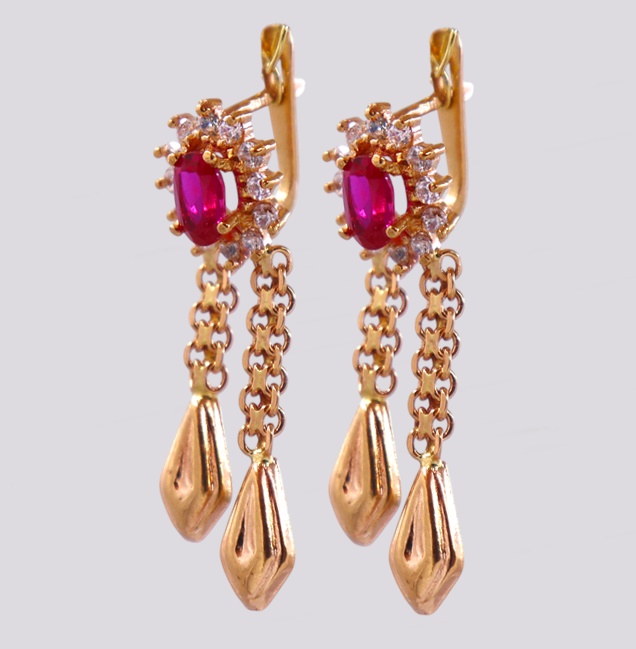 Brincos Ouro Rosa – Cód. 9210006