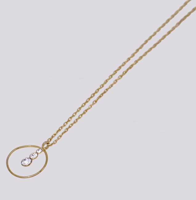 Colar Prata 3 Pedras – Cód. 7023149
