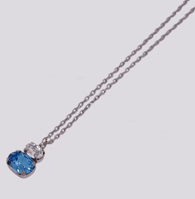 Colar Prata Azul – Cód. 7023169