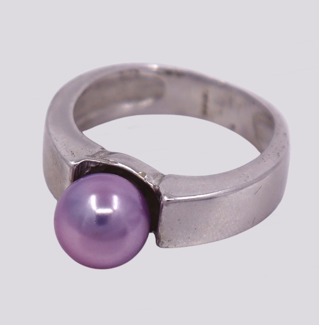 Anel Prata com Pérola – Cód. 9508732