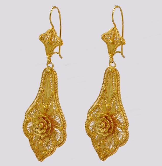 Brincos de Filigrana Estilo Vitoriano – Cód. 7023441