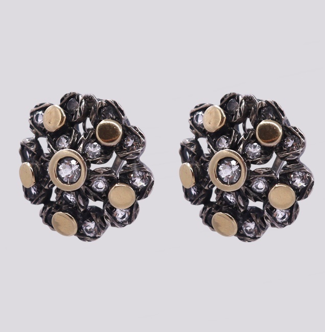 Brincos Prata e Ouro – Cód. 9510535