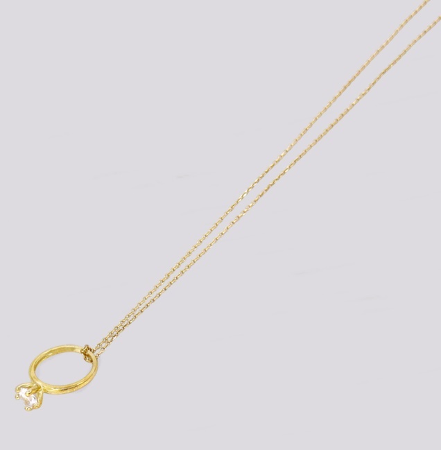 Colar Prata com Pendente Solitário – Cód. 7011012