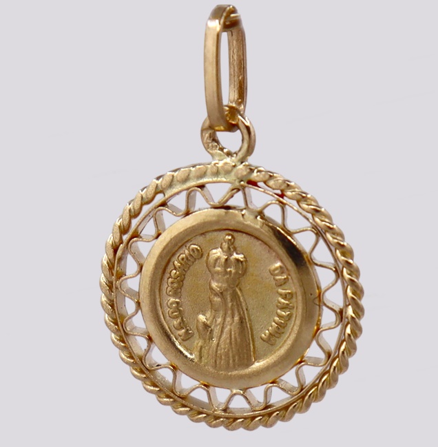 Medalha Dupla Ouro – N. Sra. de Fátima e Pastorinhos – Cód. 7023117