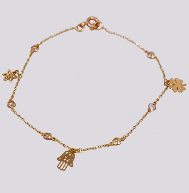 Pulseira Ouro Símbolos – Cód. 7017519