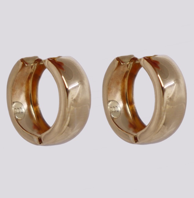 Brincos Argolas Ouro estilo “Huggie” – Cód. 9609637