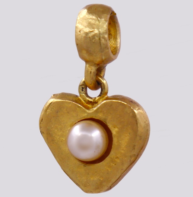 Medalha Pendente Coração com Pérola – Cód. 9609391